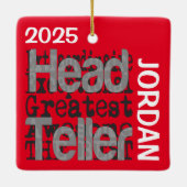 Head Teller Extraordinaire CUSTOM Keramikornament (Rückseite)