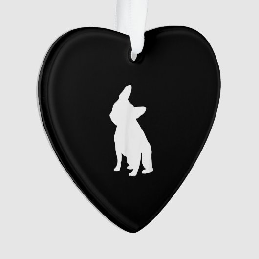 Head Tilt Apparel Frenchie Head Bulldog Lover Gesc Ornament (Vorderseite)