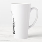 Head Tilt Tabby Cat Monochrome Art Tasse (Rechts)