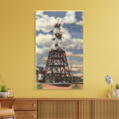 Head Tower, Mixing Pflanze, Shasta Dam Leinwanddruck (Insitu (Wohnzimmer))