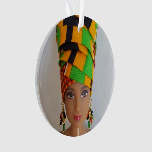 Head Wrap Doll Ornament (Vorderseite)