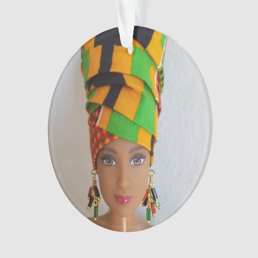 Head Wrap Doll Ornament (Vorderseite)