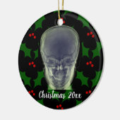 Head Xray Christmas Keramik Ornament (Links)