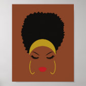 Headband & Afro Puff Poster Art (Vorne)