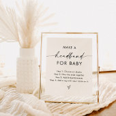 Headband für Baby-Zeichen | Neutral ein Headband m Poster