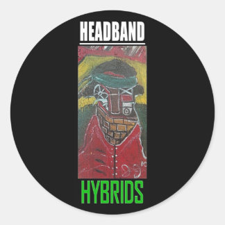 HEADBAND HYBRIDS RUNDER AUFKLEBER