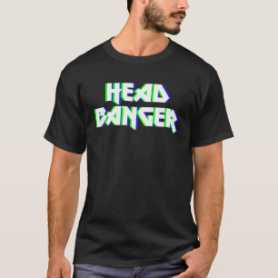Headbanger Dubstep Heavy Metal Rocker Techno Rave T-Shirt