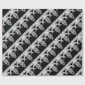 Headbanger-Schädel Geschenkpapier (Flach)