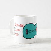 Headcorn Ukulele-Gruppen-Tasse (UMARMUNGS-TASSE!) Kaffeetasse (Vorderseite Links)