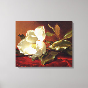 Heade - A Magnolia on Red Velvet Leinwanddruck