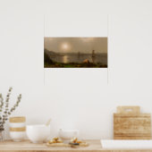 Heade - Boote auf einem Fluss Poster (Küche)