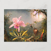 Heade - Cattleya Orchid und Three Hummingbirds