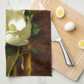 Heade Magnolia Blume Gold Velvet Küchentuch (Viertel Falte)