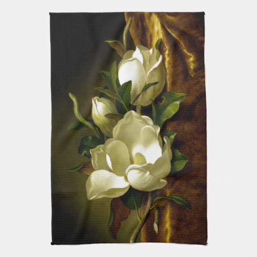 Heade Magnolia Blume Gold Velvet Küchentuch (Vertikal)
