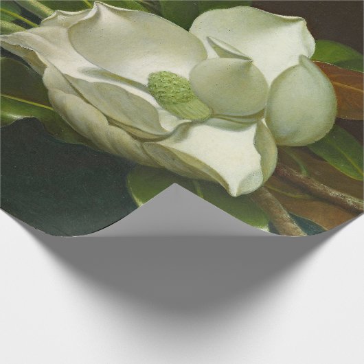 Heade Magnolias Blumengemälde Geschenkpapier (Ecke)
