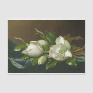 Heade Magnolias Blumengemälde Seidenpapier