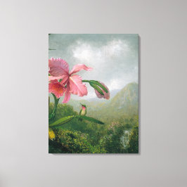 HEADE Orchid and Hummingbird nähe Wasserfall 1902 Leinwanddruck