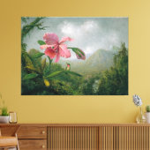HEADE Orchid and Hummingbird nähe Wasserfall 1902 Leinwanddruck (Insitu (Wohnzimmer))