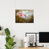 Heade - Orchid und Hummingbird in der Nähe eines W Poster (Heimbüro)