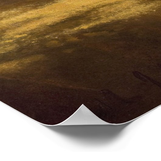 Heade - Rote Rosen in einer japanischen Vase auf G Poster (Ecke)