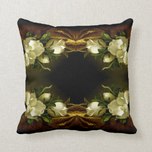 Header Magnolia Blume Gold Velvet Throw Kissen