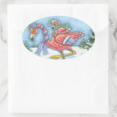 HEADING SÜDPINK FLAMINGOS URLAUB STICKER (Tasche)