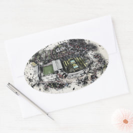 Headingley Cricket & Rugby Stadiums, Leeds Ovaler Aufkleber