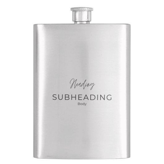 #HeadingSubheadingBodyClassicFlask Flachmann (Vorderseite)