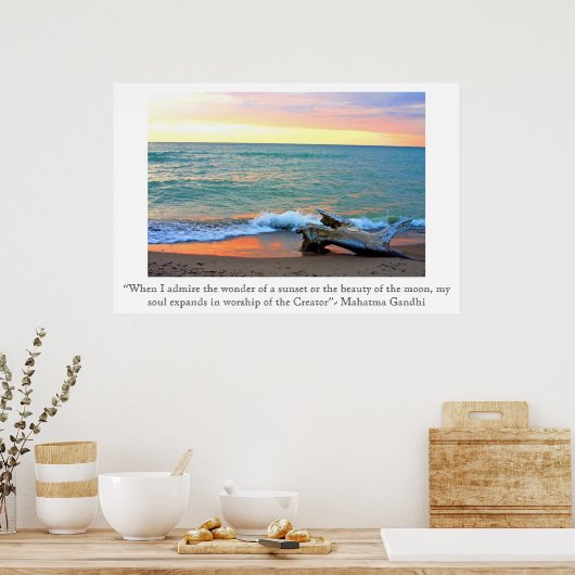 Headlands Sunset Poster (Küche)