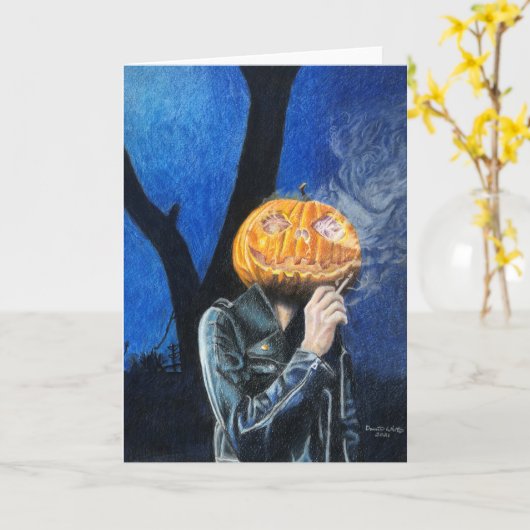 Headless Biker Karte (Gelbe Blume)