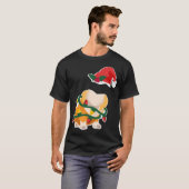 Headless Corgi Body Costudy With Christmas Hat T-Shirt (Vorne ganz)