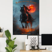 Headless Horsemal Halloween mit Gwer Pumpkin Poster (Heimbüro)