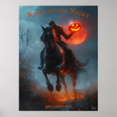 Headless Horsemal Halloween mit Gwer Pumpkin Poster (Vorne)