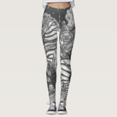 HEADLESS HORSEMAN CLOWN, HALLOWEEN ZEBRA LEGGINGS (Vorderseite)