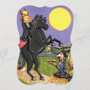Headless Horseman Ichabod Crane Einladungshülse Einladung