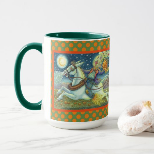 HEADLESS HORSEMAN SCARECROW HALLOWEEN COMBO TASSE  (Mit Donut)