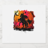 Headless Horseman Shirt Urban Legend Halloween Pum Schaumweinetikett (Einzelnes Label)