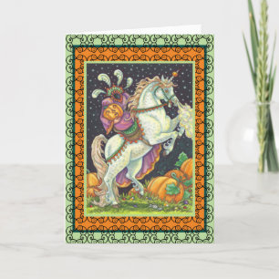 HEADLESS HORSEWOMAN GREETING NOTE CARD Verse Karte