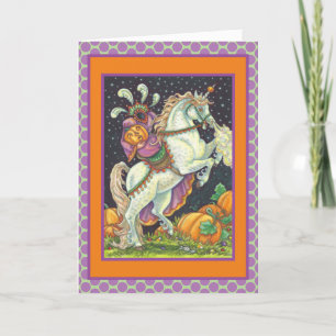 HEADLESS HORSEWOMAN GREETING NOTE CARD Verse Karte