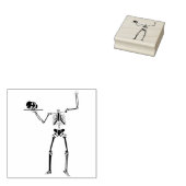 Headless Skelett Silhouette Art Briefmarke Gummistempel (Stempel)