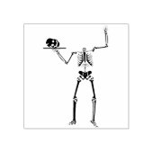 Headless Skelett Silhouette Art Briefmarke Gummistempel (Prägung)