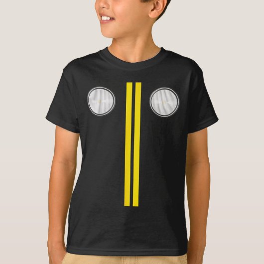 Headlights With Road Markings Funny Halloween Cost T-Shirt (Vorderseite)