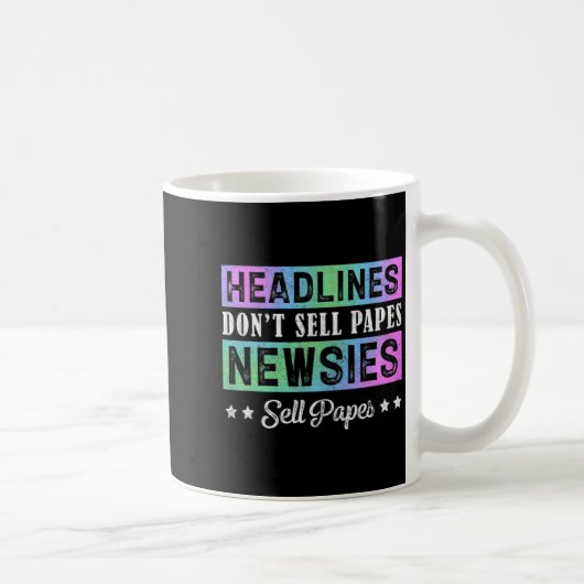 Headline Dont Sell Papes Newsies Sell Papes Kaffeetasse (Rechts)