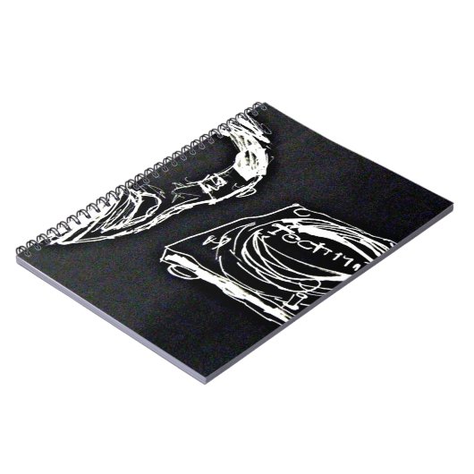 Headphone and DJ Turntable MK2 Notizblock (Linke Seite)