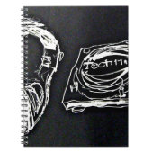 Headphone and DJ Turntable MK2 Notizblock (Vorderseite)