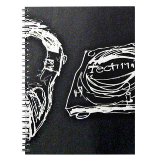 Headphone and DJ Turntable MK2 Notizblock