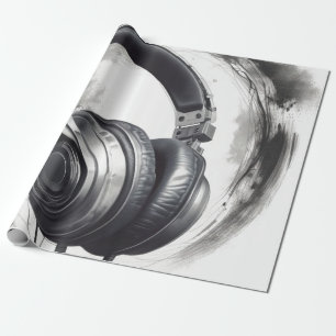 Headphone Artwork Music Lover Geschenkpapier