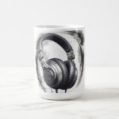 Headphone Artwork Music Lover Kaffeetasse (Mittel)
