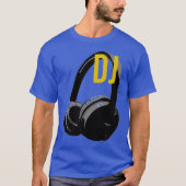 Headphone Pop Art DJ Disc Jockey Retro T-Shirt (Vorderseite)