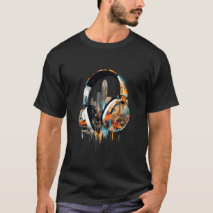 Headphone Urbain World Fun Musikalisches Leben Cit T-Shirt